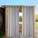 Exclusive Home Curtains 2 Packs Indoor/Outdoor Solid Grey Grommet Top Curtain Panels 54x96in