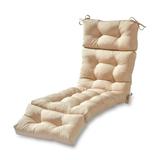Greendale Home Fashions Stone 72 x 22 in. Outdoor Chaise Lounge Chair Cushion