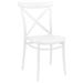 Siesta Cross Resin Outdoor Chair Set of 2 White ISP254-WHI