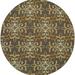 Argelia Floral Outdoor Area Rug Grey/ Gold 3 8 x 8