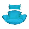 Island GaleÂ® Hanging Chair Deep Seat Cushion Set Included Headrest and Armrest - Outdoor Porch Backyard Patio Hammock Swing Furniture Replacement Cushions (Blue)