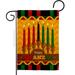 Happy Kwanzaa Holiday Garden Flag Winter 13 X18.5 Double-Sided Decorative Vertical Flags House Decoration Small Banner Yard Gift