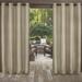 Exclusive Home Biscayne Indoor/Outdoor Two Tone Textured Grommet Top Curtain Panel Pair 54 x84 Sand