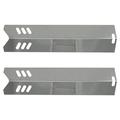 2-Pack BBQ Grill Heat Shield Plate Tent Replacement Parts for Backyard Grill BY13-101-001-13 - Compatible Barbeque Stainless Steel Flame Tamer Flavorizer Bar Vaporizer Bar Burner Cover 15