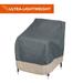 Modern Leisure Renaissance Outdoor Patio Chair Cover 27 L x 34 W x 31 H Gray