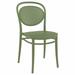 Compamia 17.3 in. Marcel Resin Outdoor Chair Olive Green