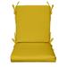 RSH DÃ©cor Indoor Outdoor Foam Mid Back Chair Cushion Yellow