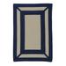 Colonial Mills 9 x 11 Blue and Beige All Purpose Geometric Handcrafted Rectangular Outdoor Area