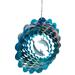 Dundee Deco s Wind Spinner in Gift Box - 3D Hanging Indoor Outdoor Yard Garden Decoration - Mandala - Dolphins - Teal Blue - 12 inch - Unique Gift Idea For Men Women Souvenir Present