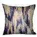 Plutus Brands Ocean Avalanche Blue Ikat Luxury Outdoor/Indoor Throw Pillow