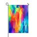 ABPHQTO Abstract Geometric Full Color Home Outdoor Garden Flag House Banner Size 28x40 Inch