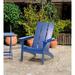 Donglin Outdoor Patio Garden Furniture Wood Adirondack Chair Blue