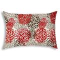 BURSTING BLOOMS Brown Indoor/Outdoor Pillow - Sewn Closure