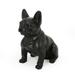 GDF Studio Rilo Outdoor Cast Stone French Bulldog Garden Statue Matte Black