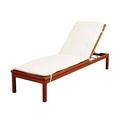 International Home Amazonia Patio Lounge in Brown and White