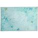 Homefires Rugs 2.5 x 1.6 Coral Sea Aqua Blue and Green Rectangular Area Throw Rug