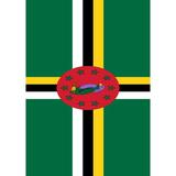 Toland Home Garden Flag of Dominica Garden Flag