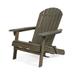 Noble House Lissette Outdoor Acacia Wood Adirondack Chair Gray Finish Grey