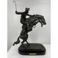 American Handmade Bronze Sculpture Statue Bronco Buster By Frederic Remington Baby Size 8.5 H x 6.5 L x 4 W