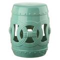 Safavieh Ceramic Double Coin Outdoor Garden Stool