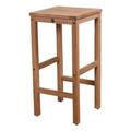 International Home Amazonia Wood Teak Coventry Patio Bar Stool in Natural