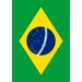 Toland Home Garden Flag of Brazil Garden Flag