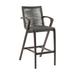 Armen Living Brielle Outdoor Bar Stool Gray/Brown