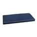 Outdoor Living and Style 4.75 Navy Blue and Ivory Sunbrella Indoor and Outdoor Bench Cushion