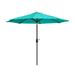 WestinTrends Paolo 9 Ft Outdoor Patio Umbrella Patio Shade Market Table Umbrella with Push Button Tilt and Easy Open Crank Turquoise