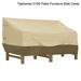 Tophomer Outdoor Patio Furniture Sofa Covers Water Resistant Loveseat Bench Protective Beige (88 *32.5 *33 )