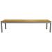 Source Furniture Vienna 8 Aluminum Frame Outdoor Backless Bench in Caramel