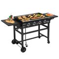 Royal Gourmet GB4001C 4-Burner 52000-BTU Propane Gas Grill Griddle 36 L With Cover