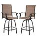 Riley 2 PCS Swivel Bar Set out of doors furnishings Bistro Set