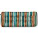 Classic Accessories 18 x 54 Multicolor Rectangle Bench Outdoor Seating Cushion with Water Resistant Fabric
