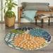 Nourison Aloha Indoor/Outdoor Multicolor 4 x round Area Rug (4 Round)