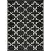 Beverly Rug Indoor Outdoor Reversible Plastic Area Rug - 6x9 - Black / White