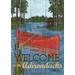 Toland Home Garden Rustic Lake Life-Welcome to the Adirondacks House Flag