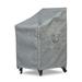 Shield Platinum Barstool/Stacked 3-Layer Outdoor Dining Cover - 25.5x28x29/42 Grey Melange