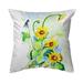 Betsy Drake NC1049 18 x 18 in. Sunflower & Bird Non-Corded Indoor & Outdoor Pillow