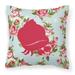 Carolines Treasures Hermit Crab Shabby Chic Decorative Outdoor Pillow