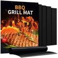 Grill Mat - Set of 4 Heavy Duty BBQ Grill Mats - Non Stick Reusable and Easy to Clean Barbecue Grilling Accessories
