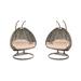 Island GaleÂ® Luxury and Comfort Indoor and Outdoor Swing Chairs A Set of 2 Swing Chairs (1 Charcoal Chair 1 Latte Chair) Frame Color: Bronze or Black Pending Availability.
