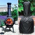 HOTBEST Water Dust Proof Large Chimnea Rain Protector Outdoor Stove Cover Outdoor Patio Chiminea Durable Protective Chimney Fire Pit Heater Cover Outdoor Garden Heater