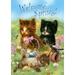 Toland Home Garden Welcome Spring Kittens Cat Spring Flag Double Sided 12x18 Inch