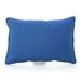 Esme Outdoor 18 x 11.5 in. Water Resistant Fabric Rectangular Pillow Blue