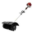 MIDUO Petrol Power Sweeper Hand Cleaning Sweeper Artificial Grass Power Brush Lawn Sweeper 2.3 HP 2-Stroke Petrol Engine 60cm Broom Width 1.7 kW