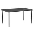 OWSOO Garden Table Dark Grey 59.1 x35.4 x28.3 Steel