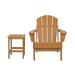 W&O Weather Resistant Plastic Adirondack Chair - Orange