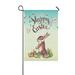 MYPOP Easter Bunny Eggs Grass Decor Garden Flag 28x40 inches