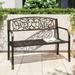 Belleze 50 Blossoming Garden Decorative Patio Park Bench Bronze